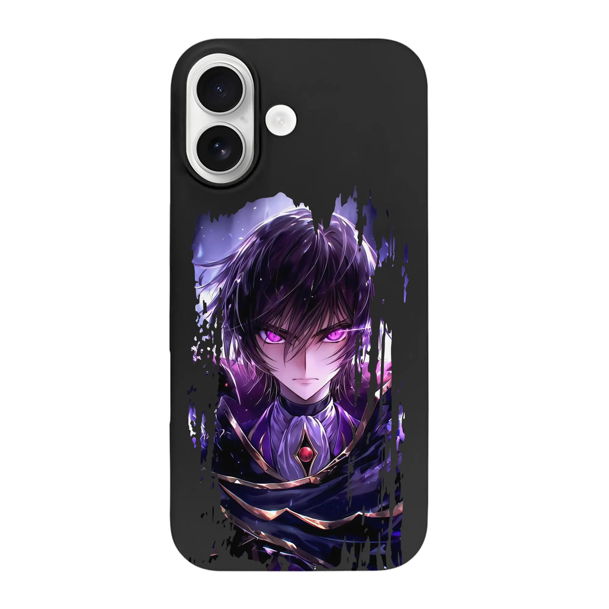 コードギアス 反逆のルルーシュ グッズ ルルーシュ・ランペルージ - iPhone 17 シリーズ シリコンケース 薄型 耐衝撃 指紋防止 ソフトタッチカバー 精密フィット 傷防止 保護ケース iPhone 17/17 Air/17 Pro/17 Pro Max 対応